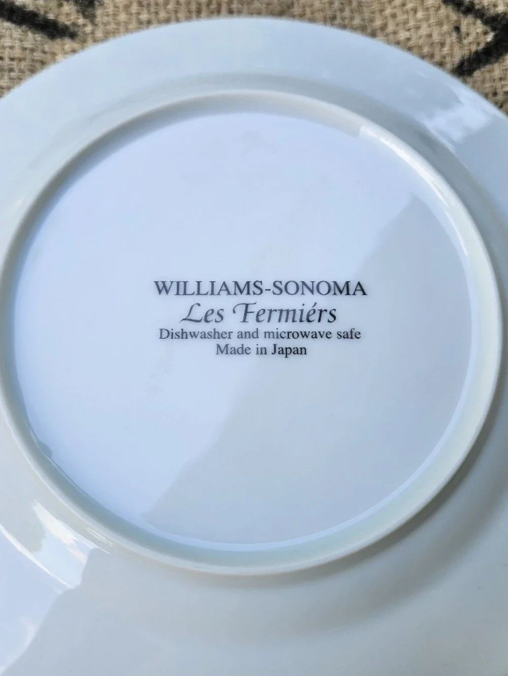 Williams-Sonoma Les Fermiers Salad Plate Windmill Orange Harvest Gold Trim